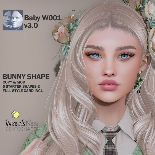 GENUS BABY W0001 V3.0 SHAPE - { wren's nest } - Bunny
