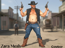 ZM PBR Gunslinger Cowboy Character FULL PERM MESH