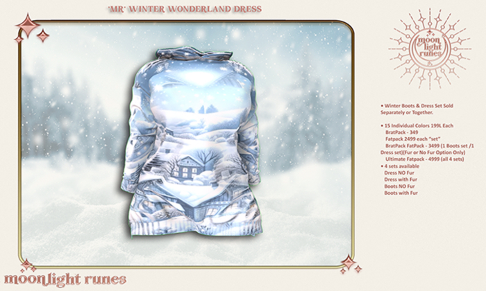 *MR* Dress without Fur - WINTER WONDERLAND