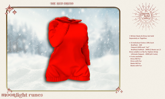 *MR* Dress without Fur - Red