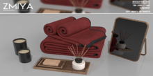 ZMIYA Spa Clutter - Red