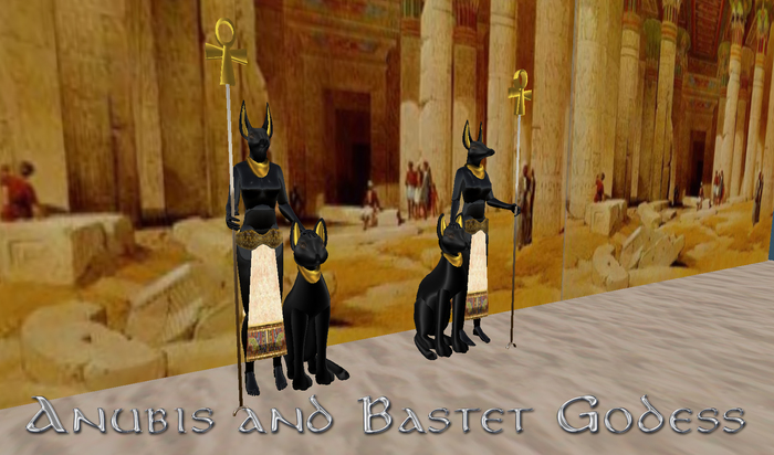 Anubis and Bastet Godess (Boxed)