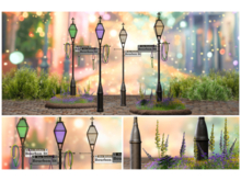 Mardi Gras Streetlamp Set  