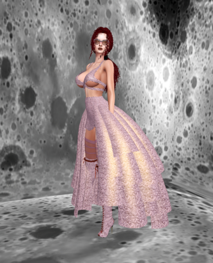 OSTARA Roses Skirt Set [Shell Pink] Legacy Pinup x Bombshell