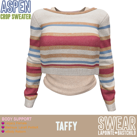 Sweater - Aspen Cropped - TAFFY