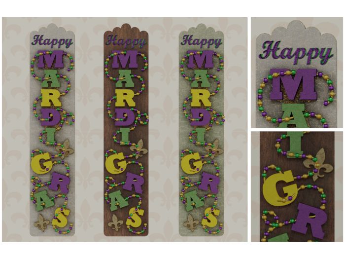 Mardi Gras Sign Set  