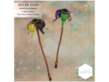 Jester Staff Mardi Gras Edition  