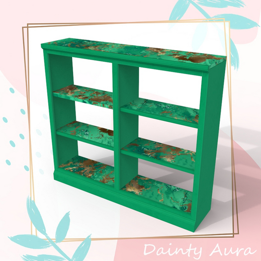 Green Gold Wide Shelf