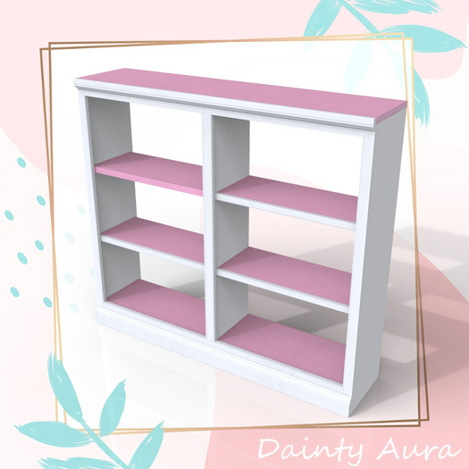 Pink White Wide Shelf