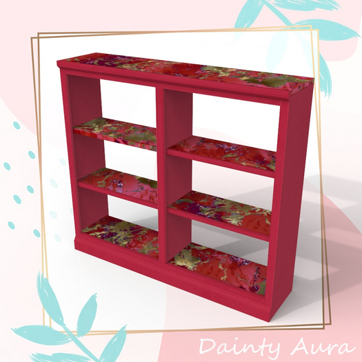 Red Gold Wide Shelf