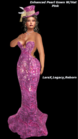 Enhanced Pearl Gown-Pink - Add Me