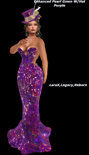Enhanced Pearl Gown-Purple - Add Me