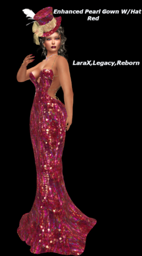 Enhanced Pearl Gown-Red - Add Me