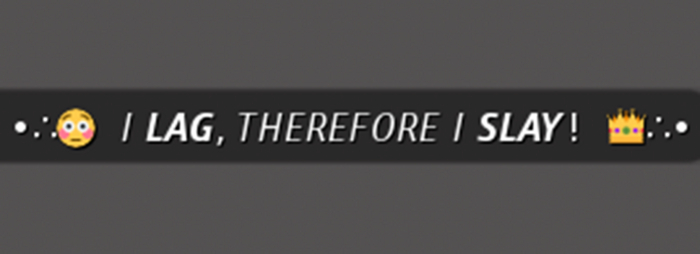 :: MG ::  I Lag, Therefore I Slay - Gesture (with Sound)