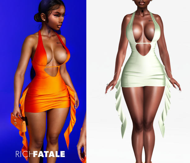 $RICH FATALE - VELVET VELOUR BODYCON - MINT