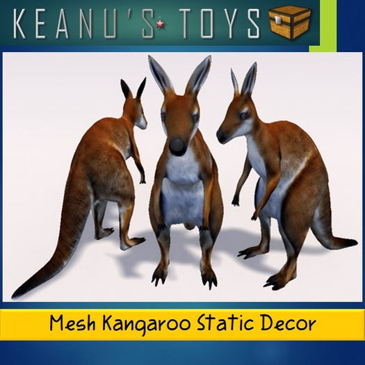 Mesh Kangaroo Static Decor