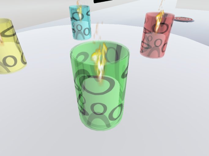 Rings Candle - Green