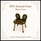 DFS Animal Chair - Beary Fun - ACTUAL ITEM
