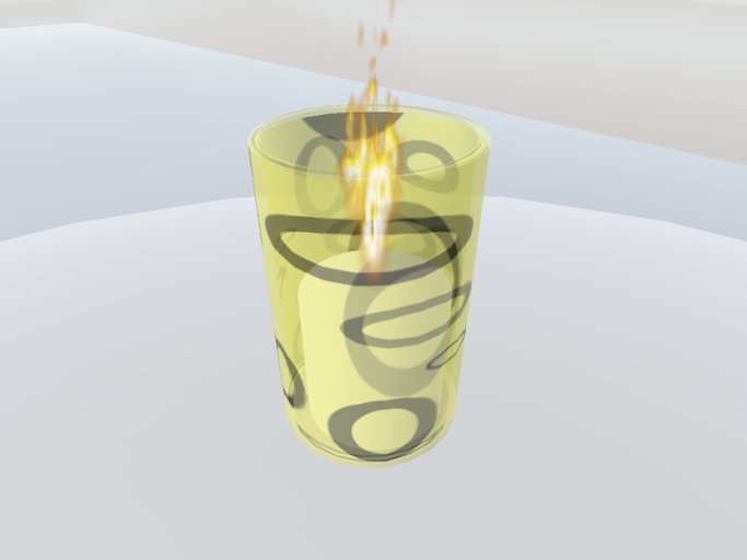 Rings Candle - Yellow