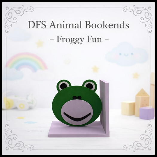 DFS Animal Bookends - Froggy Fun - ACTUAL ITEM