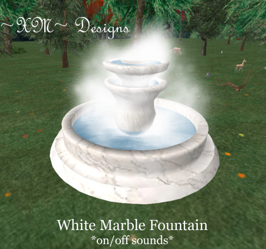 ~XM~ White Marble Fountain