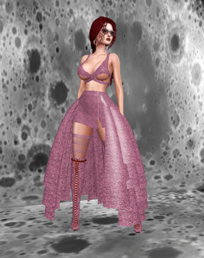 OSTARA Roses Skirt Set [rose pink] Legacy Pinup x Bombshell