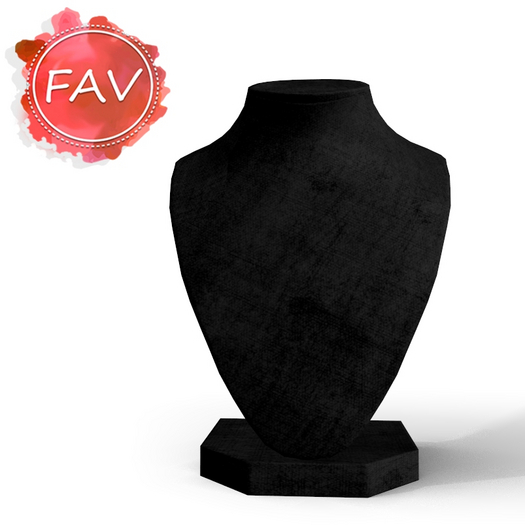Black Velvet Display Bust Retail