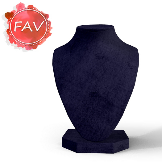 Purple Velvet Display Bust Retail