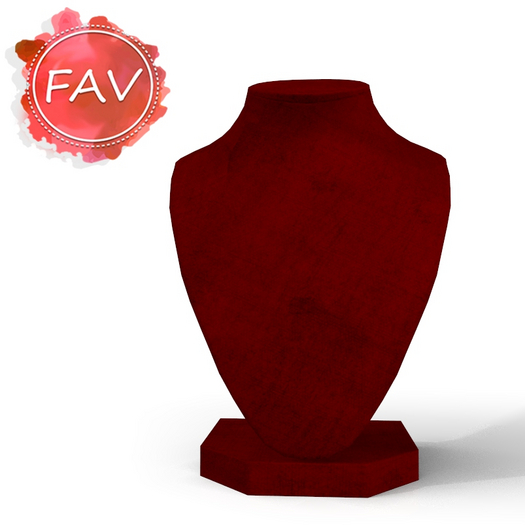 Red Velvet Display Bust Retail