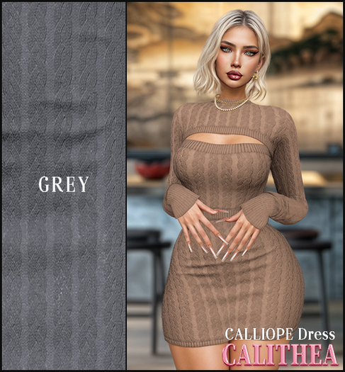 CALITHEA . Calliope . Dress . Grey