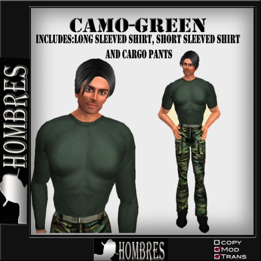 ::Hombres:: Camo~Green