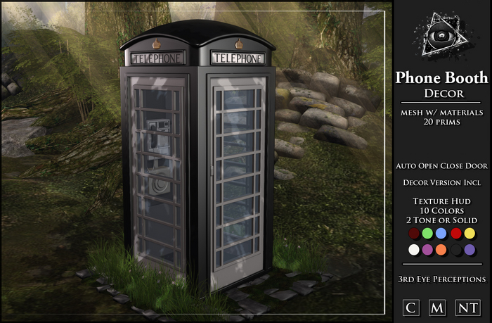 Phone Booth ( Decor ) PBR Glass