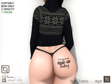 [Nerium] Butt Tattoo - Idgaf