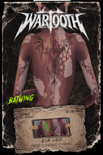 WARTOOTH Batwing. Tattoo