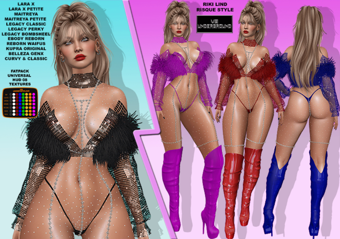 **DEMO**RIKI LIND RISQUE STYLE COMPLETE OUTFIT**