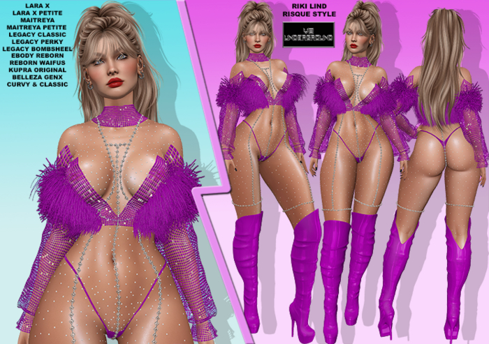 **RIKI LIND PINK RISQUE STYLE COMPLETE OUTFIT**