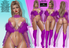 **RIKI LIND PINK RISQUE STYLE COMPLETE OUTFIT**
