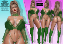 **RIKI LIND GREEN RISQUE STYLE COMPLETE OUTFIT**