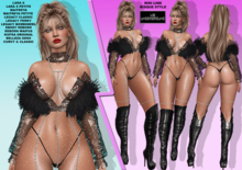 **RIKI LIND BLACK RISQUE STYLE COMPLETE OUTFIT**