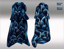 Fur-Coat long 15x blue Color HUD,LaraX,Maitreya,Legacy,Reborn,GenX,Star