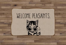doormat welcome pleasants