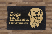 doormat dogs welcome