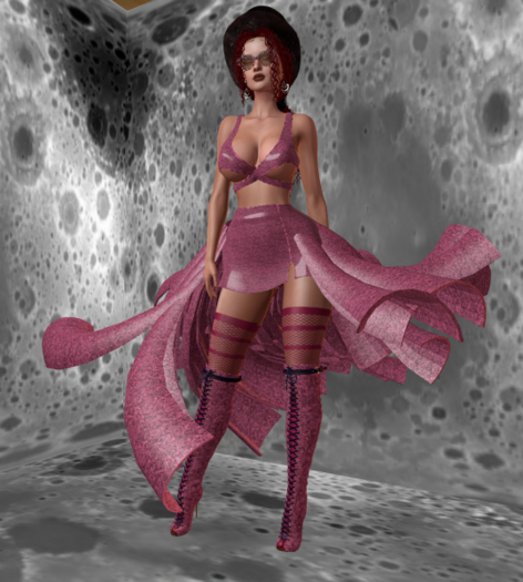 OSTARA Roses Skirt Set [Cosmos Pink] Legacy Pinup x Bombshell