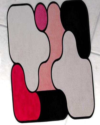 SF - Pink Contemporary Rug 