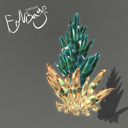 [[E:L]] Crystal Tree (Gold/Sea Glass)