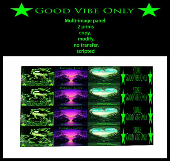 Box GVO Multi-image panel 2 prims