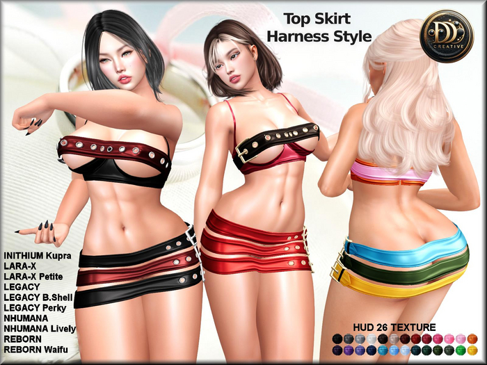 ☾ⅅⅅ☽ Top Skirt Harness Style