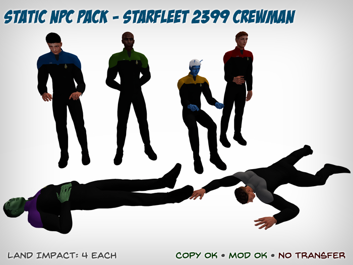 Starfleet 2399 Static NPC Set - Male