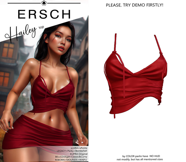ERSCH - Hailey Top -red-
