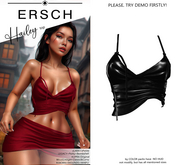 ERSCH - Hailey Top -black leather-